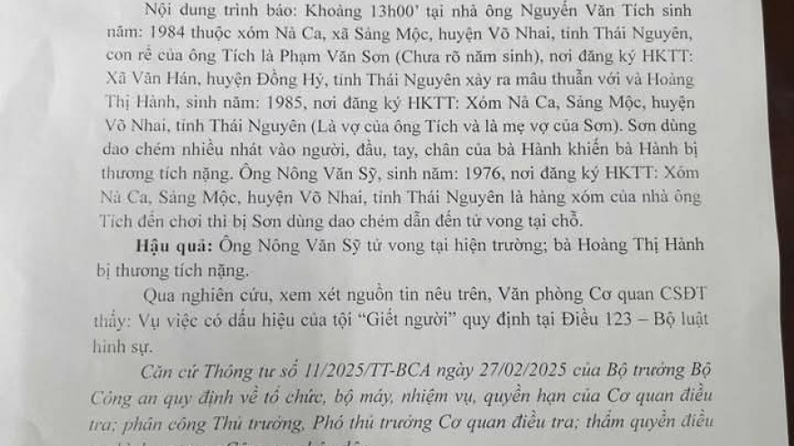 Con rể chém mẹ vợ và hàng xóm, 1 người tử vong